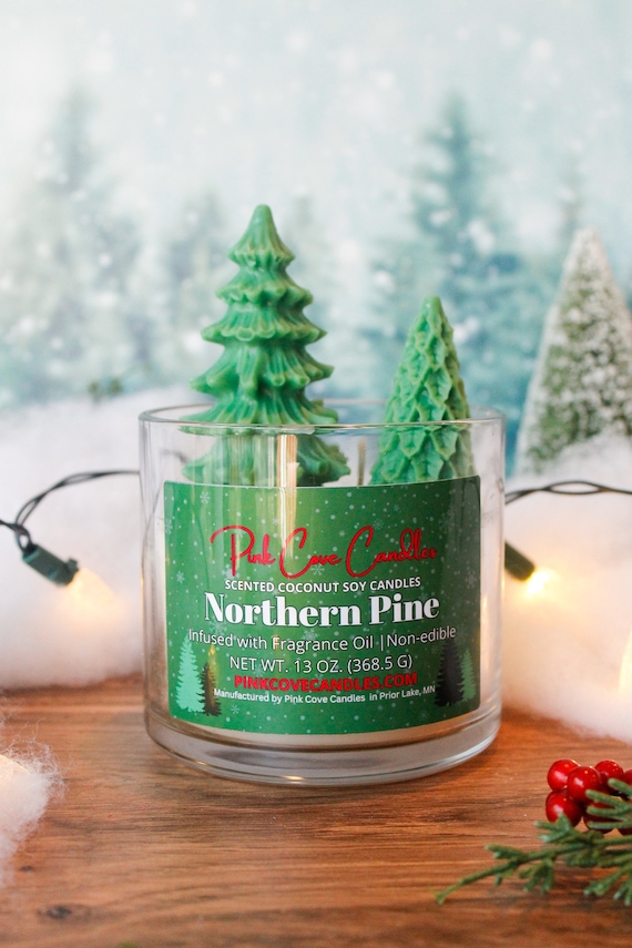 Northern Pine Coconut Soy Holiday Candles | Scented Coconut Soy Candle | Christmas Gifts | Holiday Candle Gifts | Gifts for Christmas