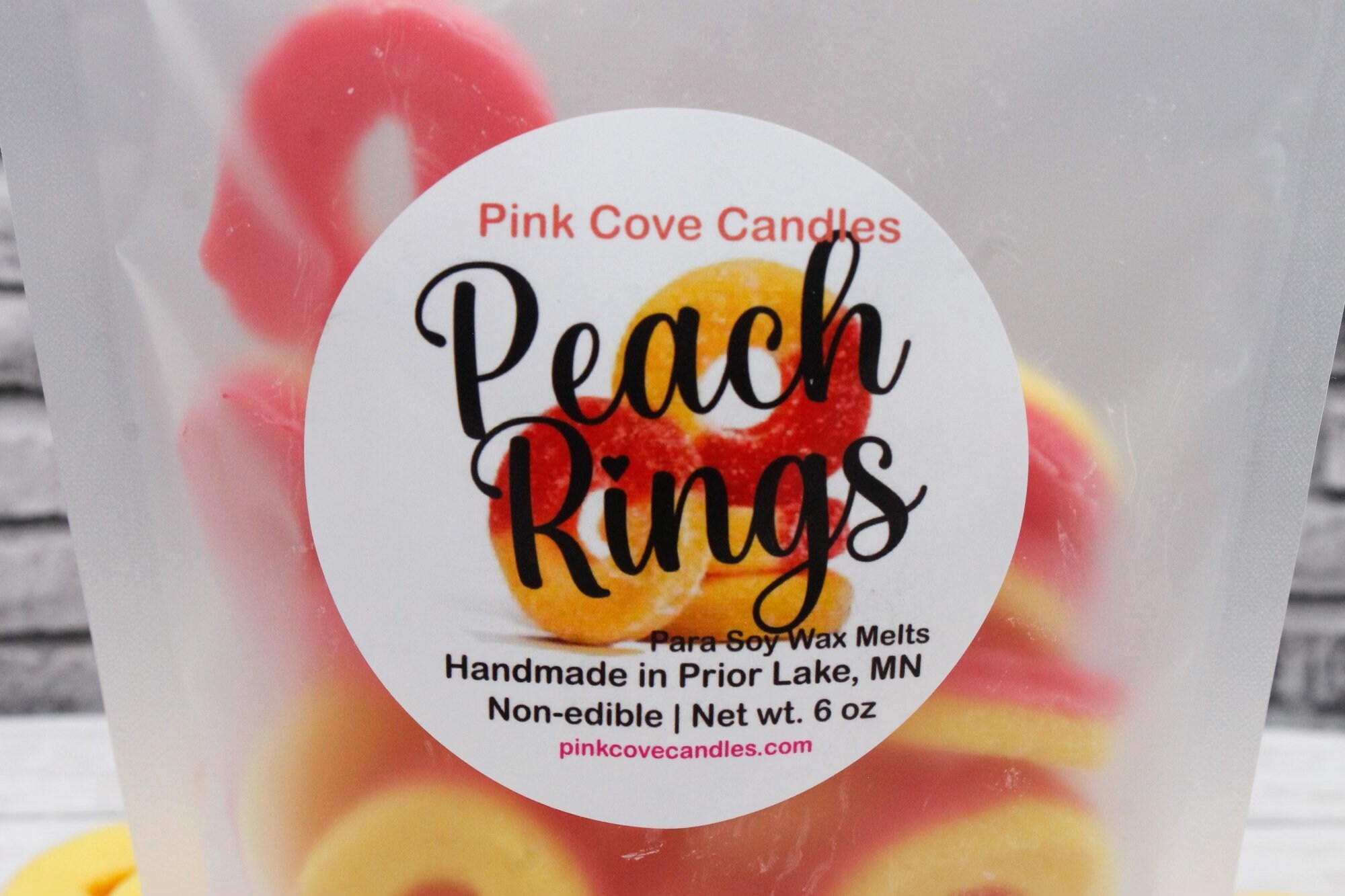 Peach Ring Wax Melts, Peach Soy Wax Melts