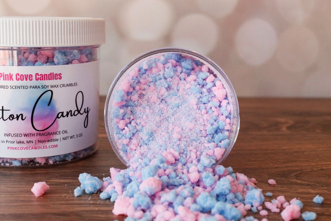 Cotton Candy Wax Crumbles, Soy Wax Crumbles for Warmers, Candle Crumbles, Wax Crumbles, Crumbles