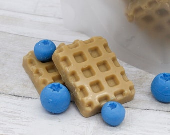 Blueberry Waffles Wax Melts - Ripe Juicy Blueberries on a Bed of Vanilla | Waffle Food Wax Melts | Blueberry Waffle Soy Melts