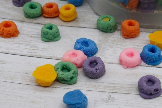 Fruit Cereal Soy Wax Melt Bag | Wax Melts Soy | Wax Melts Food Shaped | Wax Melts Food | Wax Melts for Warmer | Fruit Loop Wax Melt Gifts