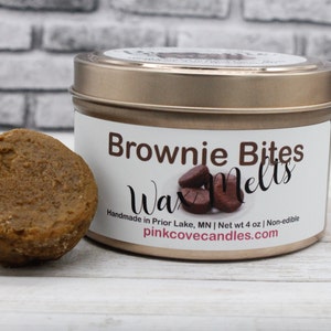 Brownie Bite Wax Melts | Brownie Scented Wax Melts | Wax Warmer Soy Melts | Soy Melt Gifts for Women | Soy Melt Gifts for Friends