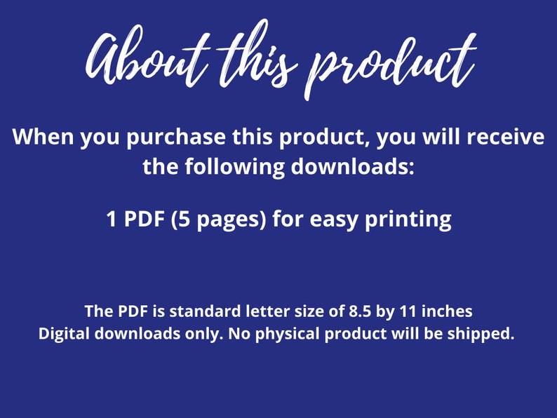 Printable 2023 2027 5 Year Calendar 2023 Printable Calendar Etsy Hong 