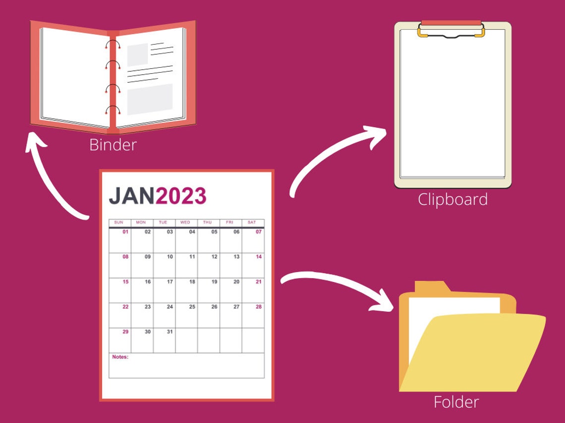 Printable Calendar 5 Years, 2023 2027 Calendar, 60 Month Calendar ...