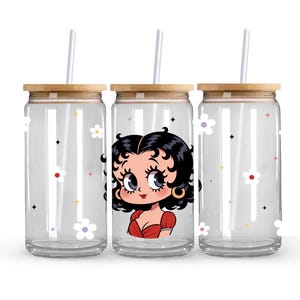 Betty Boop - Glass Can Cup - 473ml