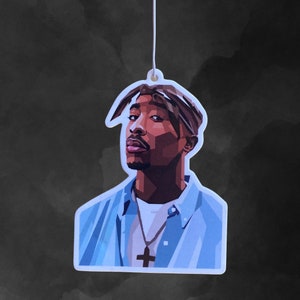 Tupac Air Freshener -  Black Ice Scent - FREE Postage