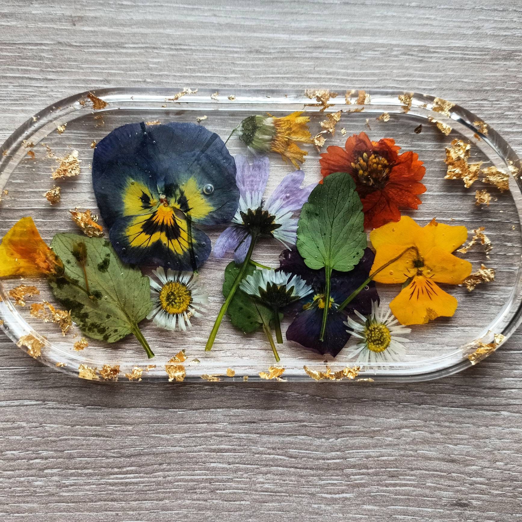 Coupelle Résine et Fleurs Pressées