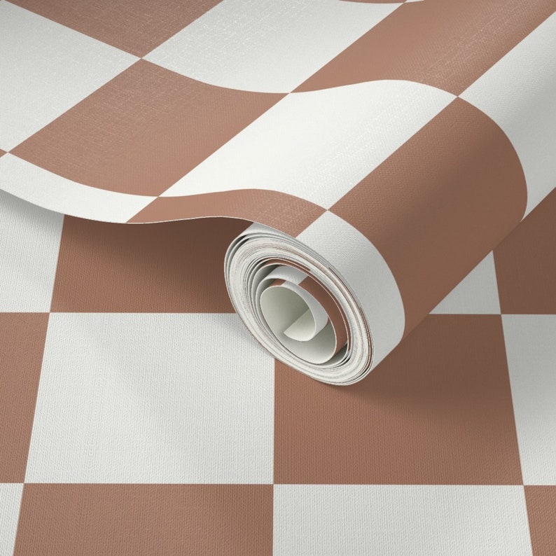 Checkerboard Wallpaper Peel and Stick, Checkered Wallpaper Removable