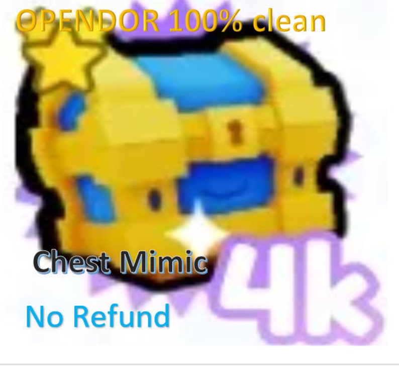 Pet Simulator X Chest Mimic Exclusive 100 Clean Etsy UK