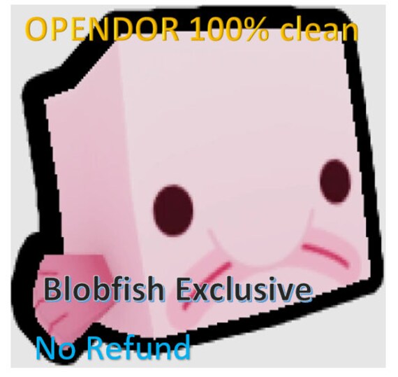Pet Simulator X Blobfish Exclusive 100 Clean Etsy Australia