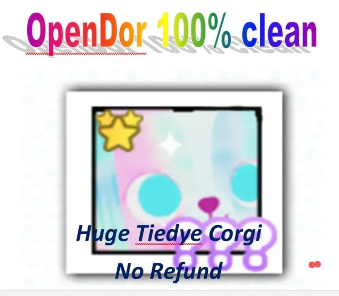 Pet Simulator X Huge Tiedye 100 Clean Etsy