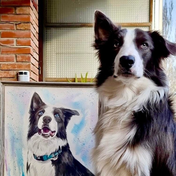 Custom pet portrait 40x50