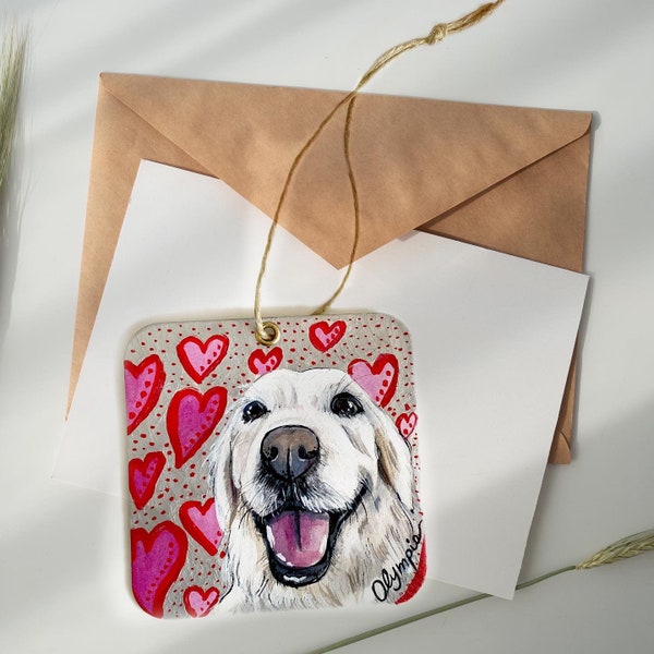 Custom pet ornaments Valentine’s day