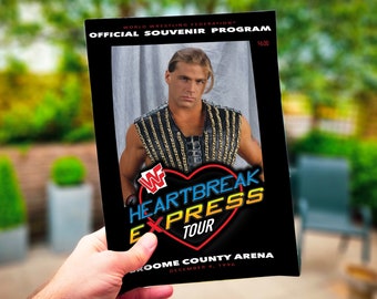 Programa de eventos en vivo de la WWF de los años 90: recuerdo coleccionable de lucha libre