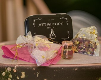 Attraction Spell Kit, Travel Altar, Mini Altar, Spell Box, Witch Kit