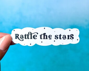Rattle the Starts Sticker, TOG, Booktok Sticker, Throne of Glass Pegatina impermeable