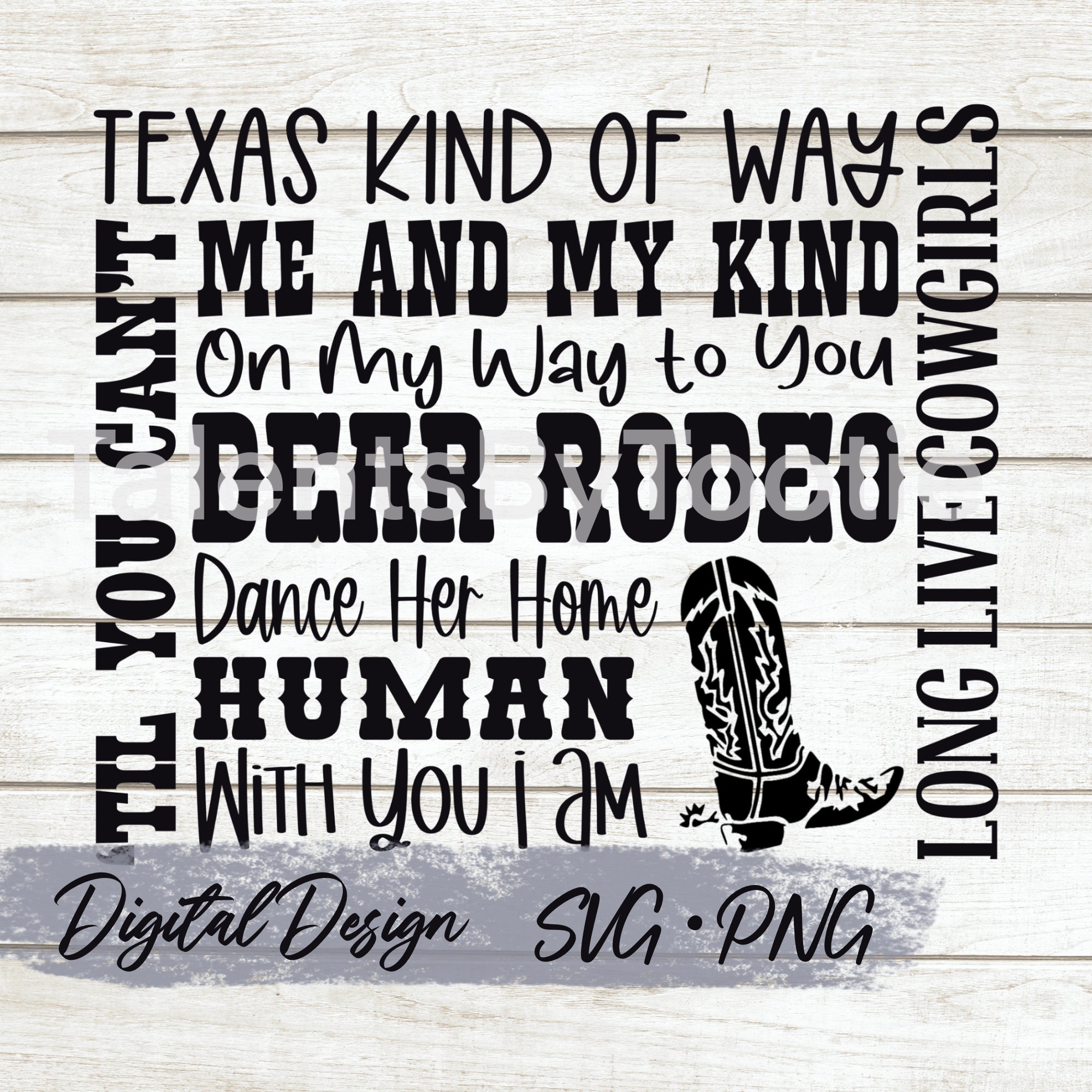 COJO Boot Songs SVG & PNG Etsy