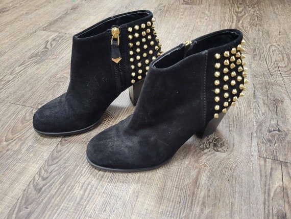 Studded top booties zara