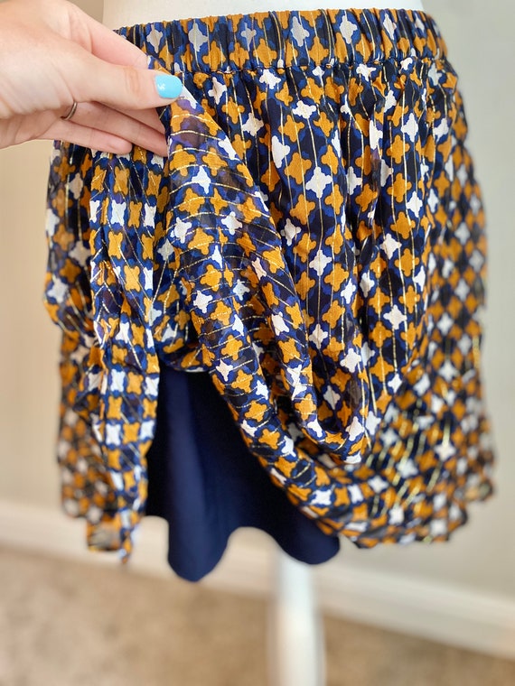Womens Mini Skirt Ruffle Summer Skirt Blue Tutu s… - image 7