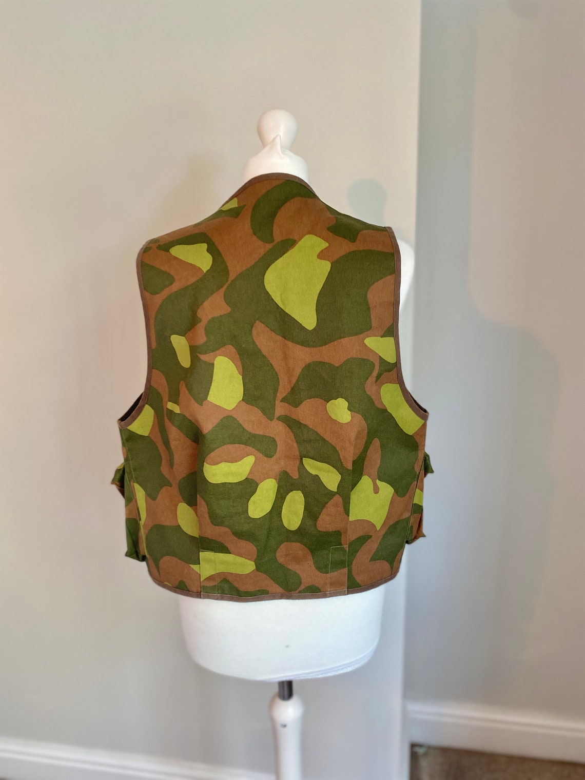 Vintage Camouflage Utility Vest 90s Camo Vest Women's Camouflage Vest