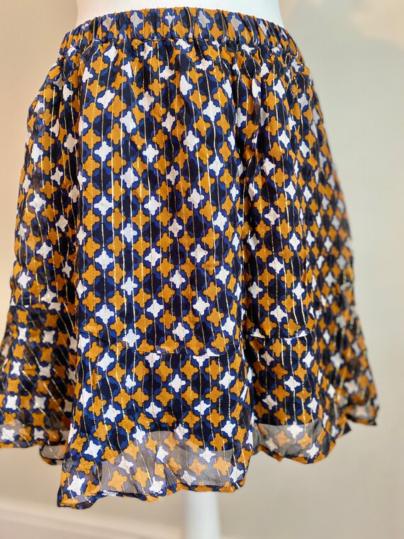 Womens Mini Skirt Ruffle Summer Skirt Blue Tutu s… - image 3
