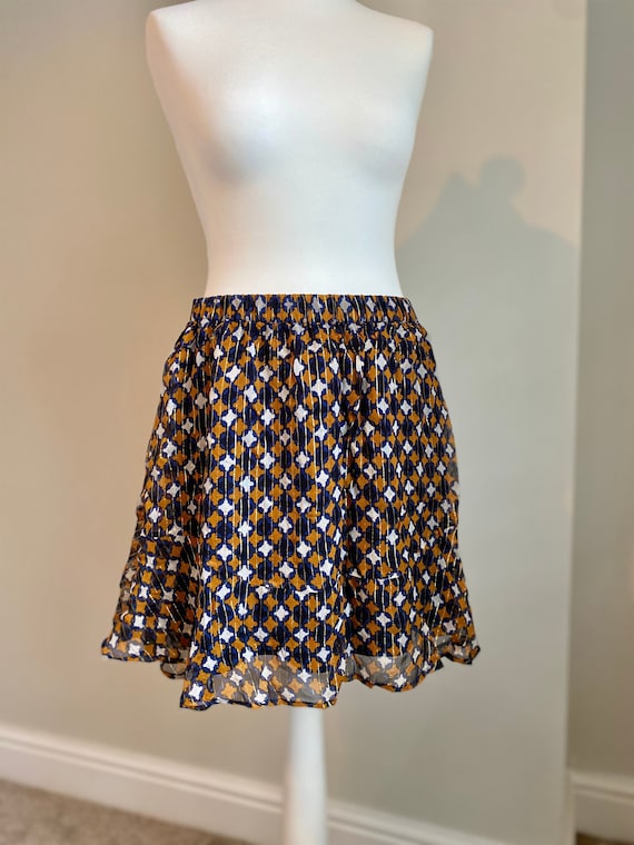Womens Mini Skirt Ruffle Summer Skirt Blue Tutu s… - image 2