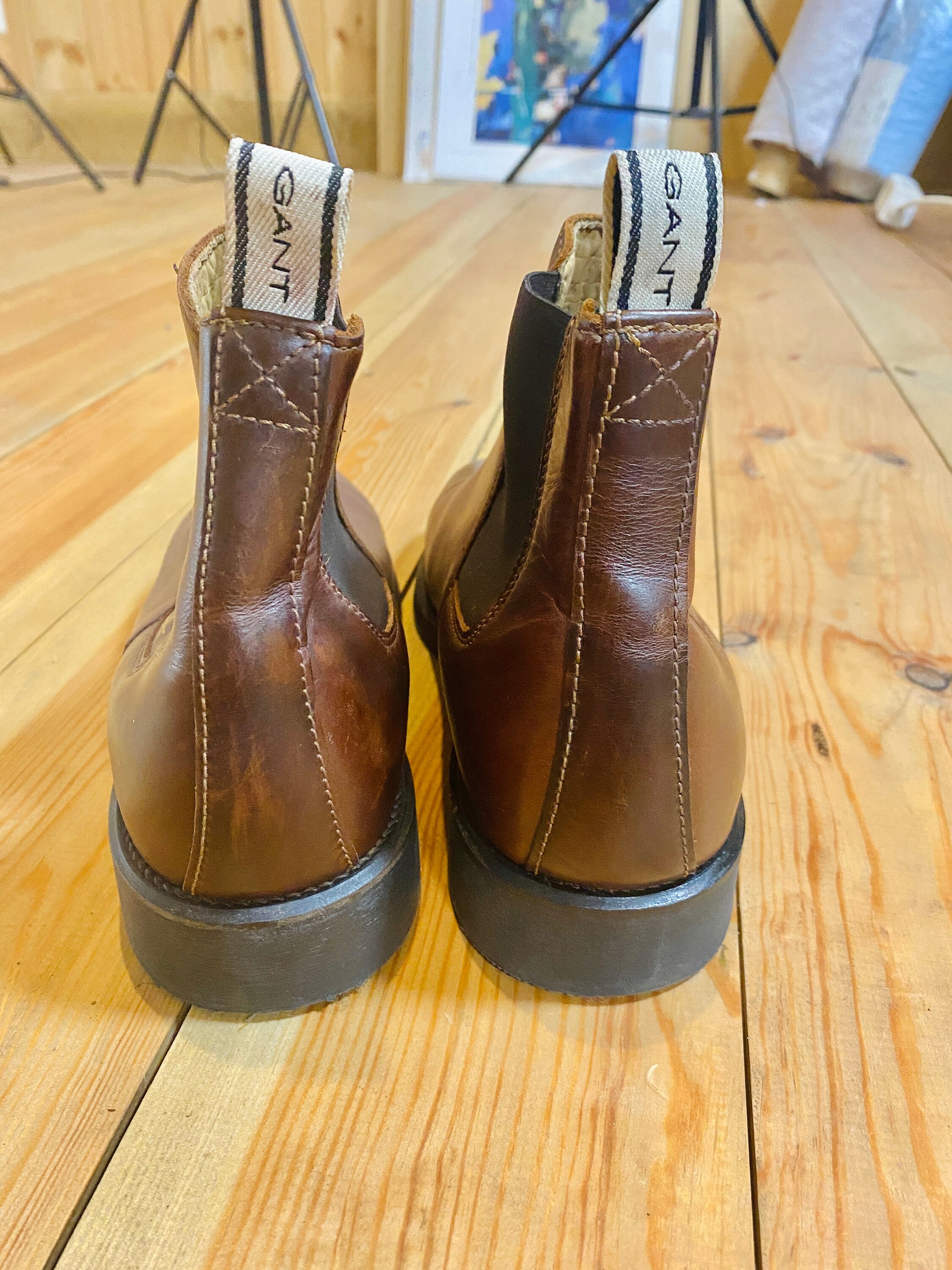 Gant chelsea boots brown hot sale