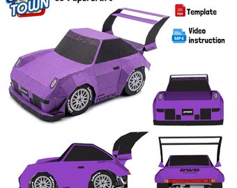 SD Papercraft Car Town Style - 2013 RWB Rotana