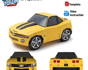 SD Papercraft Car Town Style - 2010 Chevrolet Camaro SS