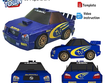 SD Papercraft Car Town Style - 2004 Subaru Impreza WRC