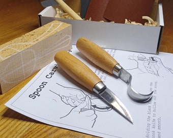 Beginner spoon carving and blank starter kit