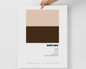Cortado Coffee Giclée Poster Coffee Wall Art Home, Kitchen, Office Decor Minimalist Design