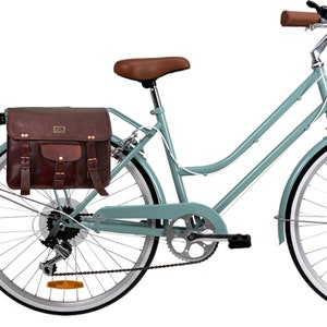 Skórzana torba rowerowa Pannier, skórzana torba rowerowa, skórzana torba motocyklowa podsiodłowa 2 boczne torby sakwy na rowery, torba rowerowa Pannier Bike