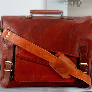 Sac en cuir pour homme, sac cartable, sac messager en cuir personnalisé, sac messager pour ordinateur portable sur mesure, sac en cuir vintage Distress,