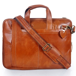Bolso bandolera de cuero de grano completo personalizado, bolso para portátil, maletín de cuero, bolso mensajero de cuero para hombre, bolso de cuero para portátil de oficina