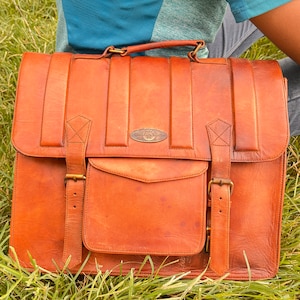 Sac messager personnalisé en cuir véritable sac d'ordinateur portable sac à bandoulière pour femme cadeau pour homme sac de bureau porte-documents de travail grande cartable sac rustique