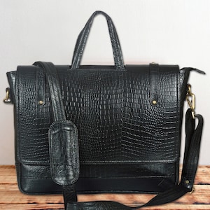 Sac cartable en cuir, sac messager en cuir, sac d'ordinateur portable en cuir pleine fleur, sac en cuir pour homme, sac de bureau en cuir pour homme, sac de bureau en cuir pour homme