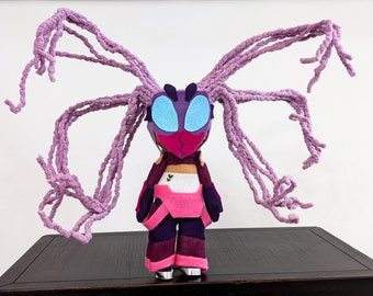 She-Ra Entrapta Inspired Plush Doll (Posable Hair Version)