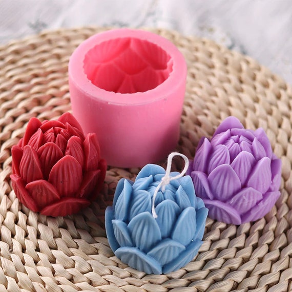 Flower Silicone Mould, Cute Lily Candle Mold, Candle DIY Crafts, Handmade  Resin Art Mold, Soap Mold, Moule Bougie 