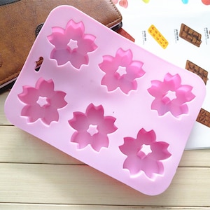 Flower Soap Mold, DIY Handmade Soap Making, 6 Cavity Mould, Silicone Candle Mold, Handmade Crafts