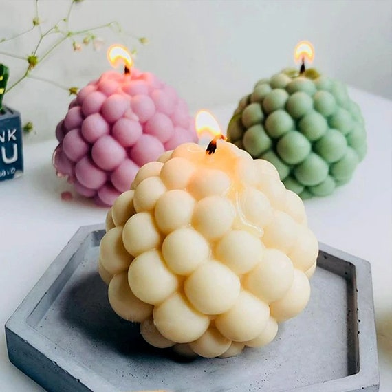 6 Cavity Bubble Candle Silicone Mould, Baking, DIY Crafts Reusable Candle  Mould