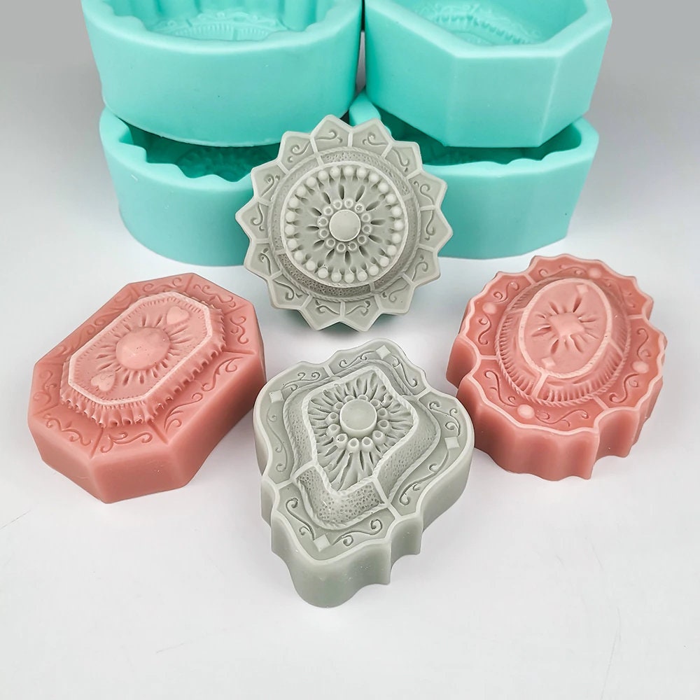 Silicone Soap Molds,soap Mold, 3d Flowers Peony 