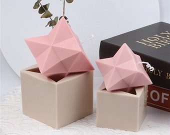 Irregular Shape Silicone Mould, Star Candle Mold, Candle DIY Crafts, Handmade Resin Art Mold, Round Shape