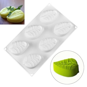 Leaf Soap Mold, DIY Handmade Soap Making, 6 Cavity Mould, Silicone, Handmade Crafts