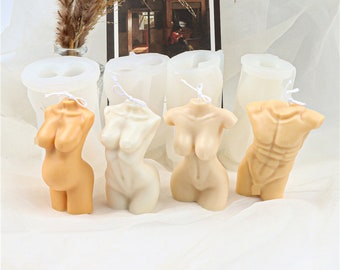 Body Silicone Mould, Women and Men Candle Mold, Candle DIY Crafts, Handmade Resin Art Mold, Sculpture, Pregnant Women Mold, moule bougie
