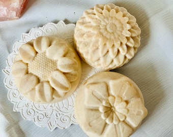 Handmade Soap Bar, Rose Flower Homemade Organic Natural Products, Nature Gift, Essence, Sunflower daffodil