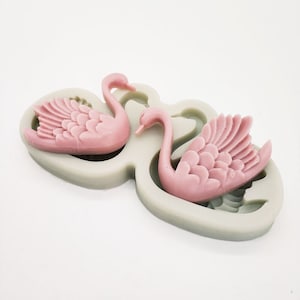 Stampo per cigno in silicone, stampo per animali a piccola cavità, stampo per torta in silicone, stampo per intonaco, stampo per arte in resina, stampo per cioccolato, sapone artigianale fatto a mano fai da te