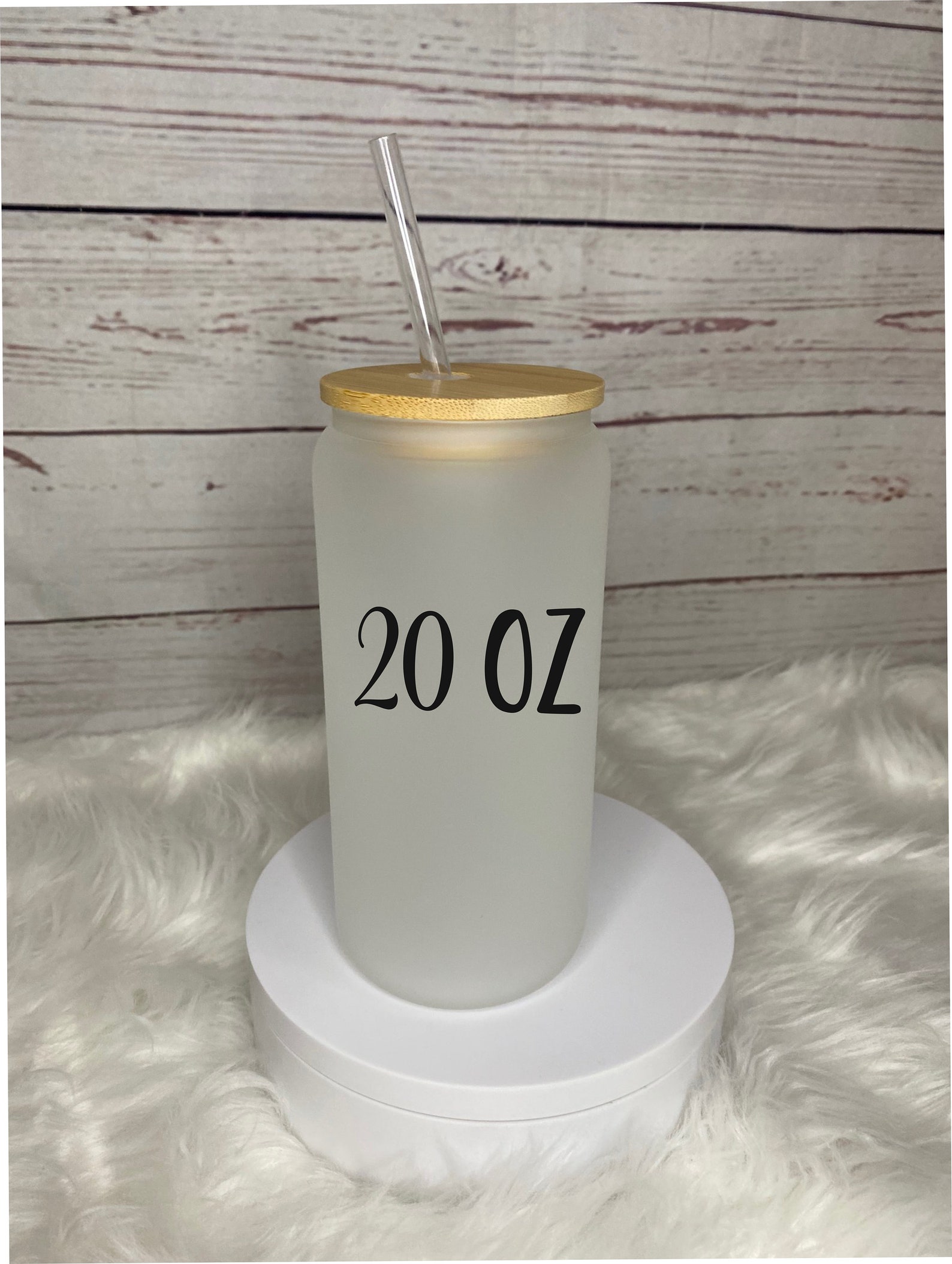20 Oz Sublimation Frosted Glass Can Sublimation Libby Glass Etsy