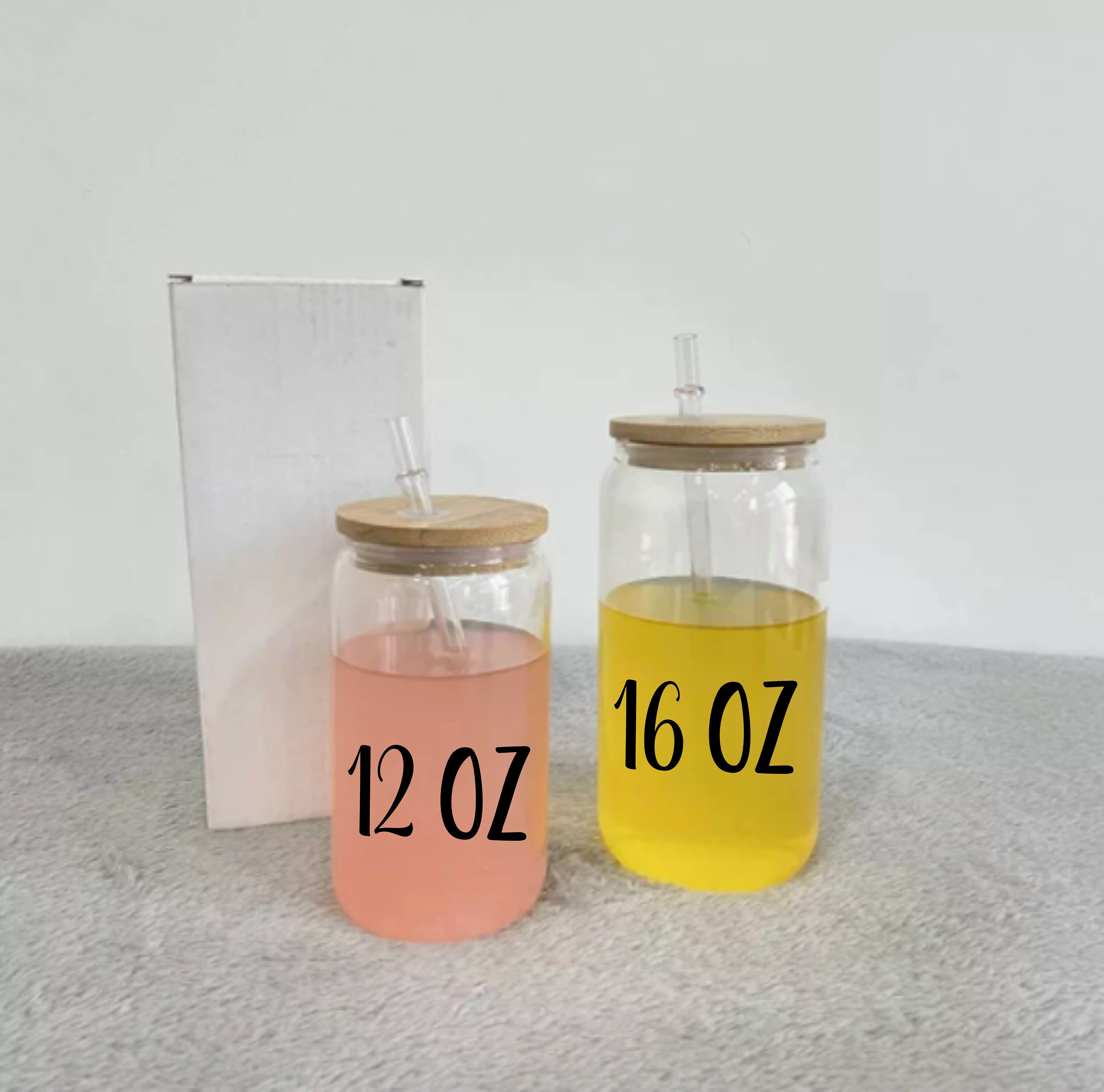 12 Oz 16 Oz 25 Oz Sublimation Glass Can Sublimation Libby Etsy Australia