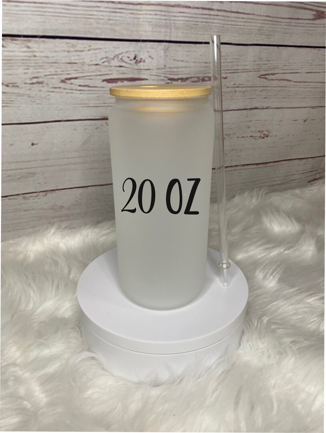 20 Oz Sublimation Frosted Glass Can Sublimation Libby Glass Etsy
